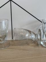 3 verres à liqueur en cristal