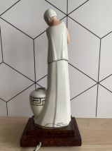 Lampe veilleuse porcelaine art-déco - Argilor