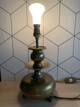 Pied de lampe en laiton - vintage