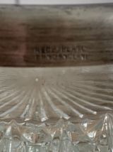 Vide poche art déco -verre et métal argenté