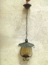 lanterne , vintage , métal et verre