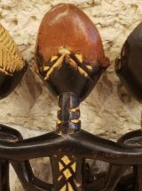 Peigne en bois africain ashanti femelle Ghana