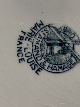 Plat creux Vintage de 1896 en porcelaine Beau plat creux Sai