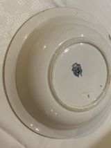 Plat creux Vintage de 1896 en porcelaine Beau plat creux Sai