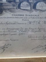 diplome de bons et loyaux service 1931