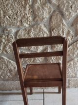 Chaise écolier en bois massif