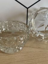 Paire de salerons en cristal