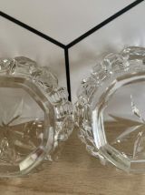 Paire de salerons en cristal