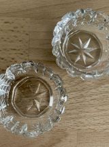 Paire de salerons en cristal