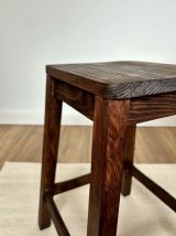 Table d’appoint tabouret de peintre bois massif rénové