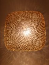 Plafonnier verre irisé