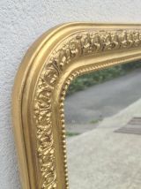 Miroir vintage circa 1950-60 cheminée Louis-Philippe 102cm