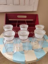 Casier 6 flacons apothicaire déco vintage