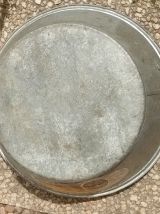 bassine en zinc galvanisé , vintage