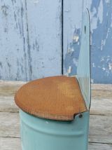 Boite à sel émaillée bleue