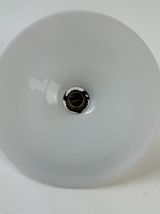 ANCIENNE SUSPENSION BLANCHE EN OPALINE VINTAGE 25 CM