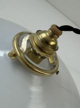 ANCIENNE SUSPENSION BLANCHE EN OPALINE VINTAGE 25 CM