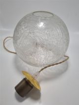 Suspension en verre givré