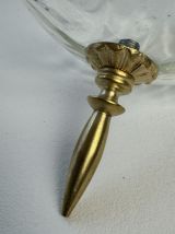 SUSPENSION ANCIENNE EN VERRE ART-DECO 