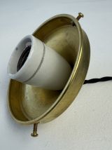 SUSPENSION ANCIENNE EN VERRE ART-DECO 