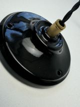 SUSPENSION ANCIENNE EN OPALINE ART-DECO