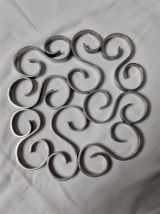 Dessous de plat vintage en métal argenté