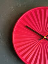 Horloge pendule murale vintage silencieuse ronde Tupperware 