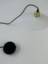 ANCIENNE SUSPENSION VINTAGE EN OPALINE 25 CM