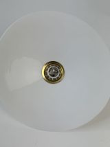 ANCIENNE SUSPENSION VINTAGE EN OPALINE 25 CM