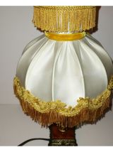 Rare Lampe vintage en marbre et laiton 60's