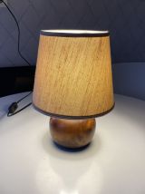 Lampe boule en bois 