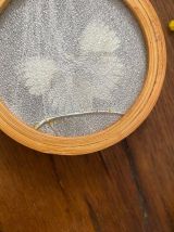 6 sous-verres papillons en rotin.