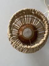Lampe boule en bois 
