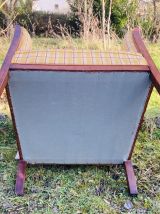 Fauteuil Club ART DÉCO en bois massif époque début XXe