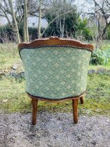Bergère Style Louis XV en merisier massif époque début XXe