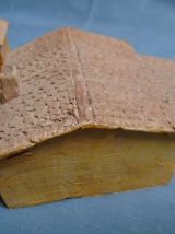 Maison pigeonnier en terre cuite patinée ,pièce unique