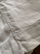 Drap de trousseau fil de lin fin 19e.