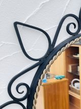 Duo de miroir en fer forgé
