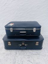 Duo de valises en carton vintage