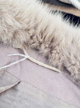 Manteau d'hiver avec fourrure vintage