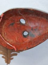 Ancien masque Dan en bois sculpté.  Art africain.