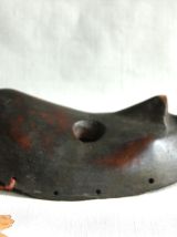 Ancien masque Dan en bois sculpté.  Art africain.