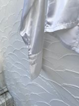 Chemisier blanc satiné années 80