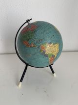 Globe terrestre vintage 1963 tripode Taride Paris - 22 cm