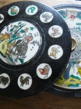 Boussole chinoise en bois Zodiaque Chinois