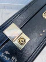 Valise en carton noir vintage