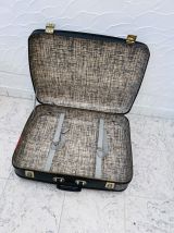 Valise en carton noir vintage