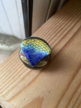 Chouette en cloisonné annees 80.