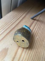 Chouette en cloisonné annees 80.