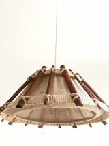 Suspension bois et cordes scandinave 1970